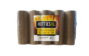 Hotties XL heat logs in their packaging